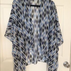 Blue Shaded Aztec Print Cover Shall. 🌸